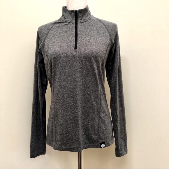 REI Co-op. Midweight Baselayer Half Zip Top. Gray. Small - Picture 1 of 10
